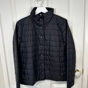 Eileen Fisher black Quilted Jacket